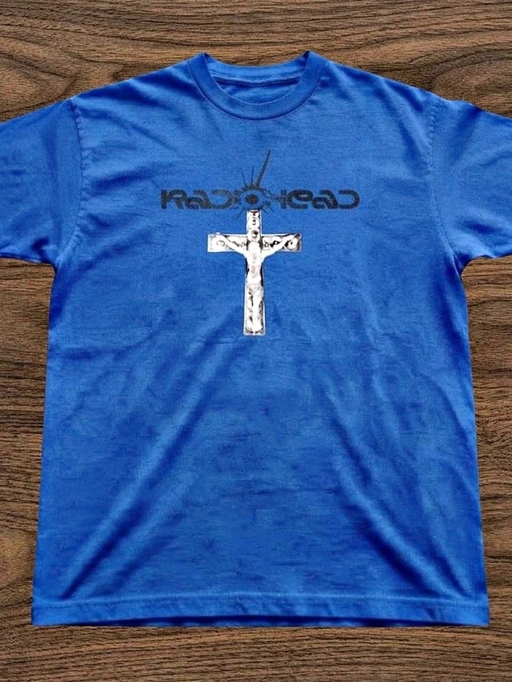 Radiohead Graphic Short Sleeve Tee in Blue